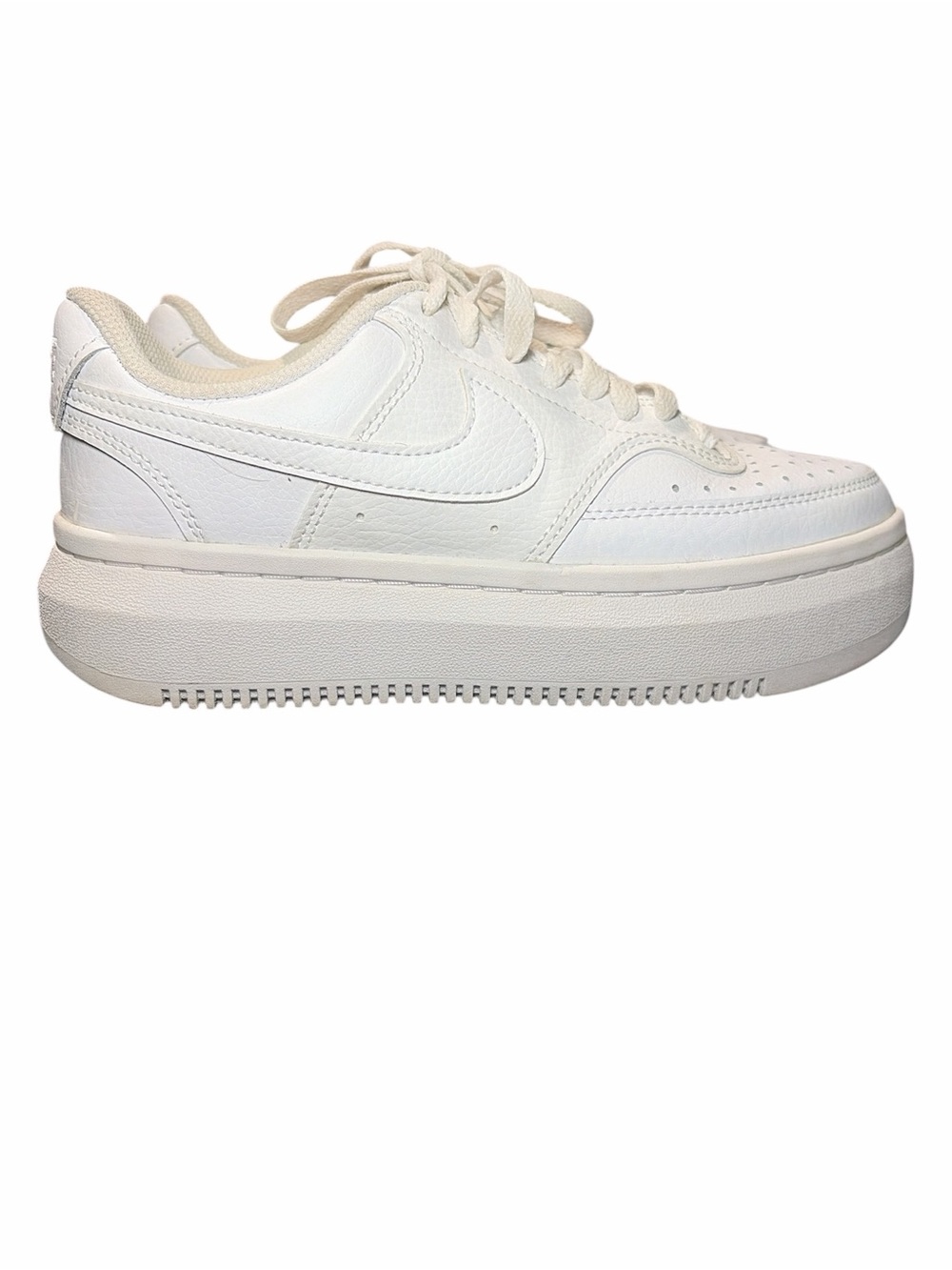 Nike Women's White Platform Court Vision Alta Sneakers